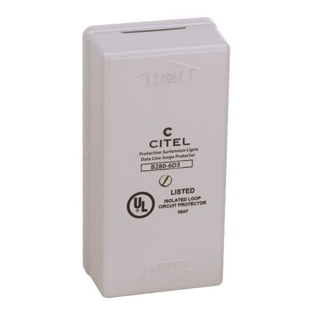 CITEL 2-Pair Surface Mount Signal Line Protector, Indoor, 6V, Screw Terminals B280-06D3
